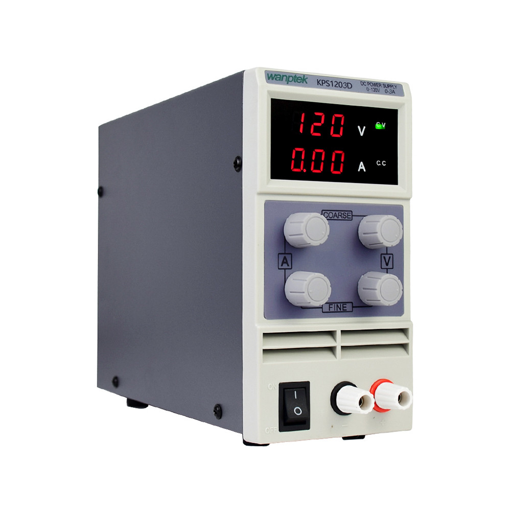 Fonte de Bancada Wanptek KPS1203D 120V 3A 360W 3 Dígitos