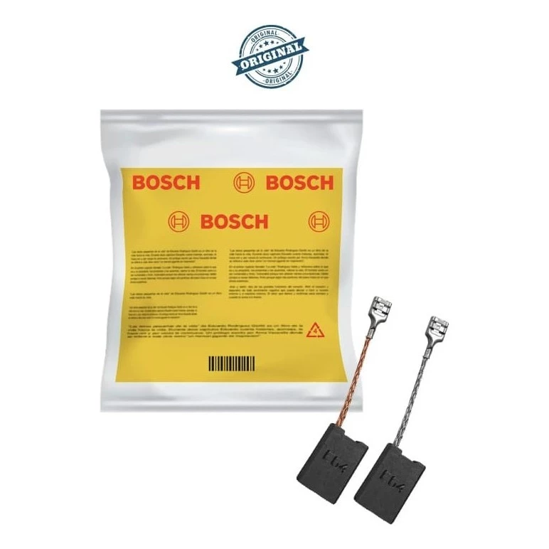 Par Escova de Carvão p/ Esmerilhadeira Bosch 7 E 9" cod. F000611090