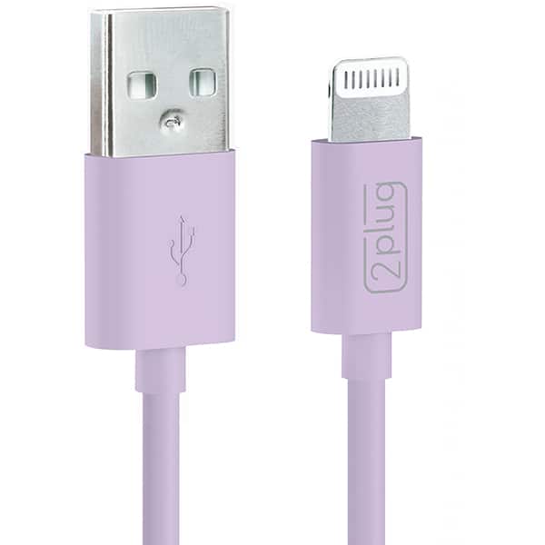 Cabo USB para lightning, 1m, Lilás, 2Plug CX 1 UN