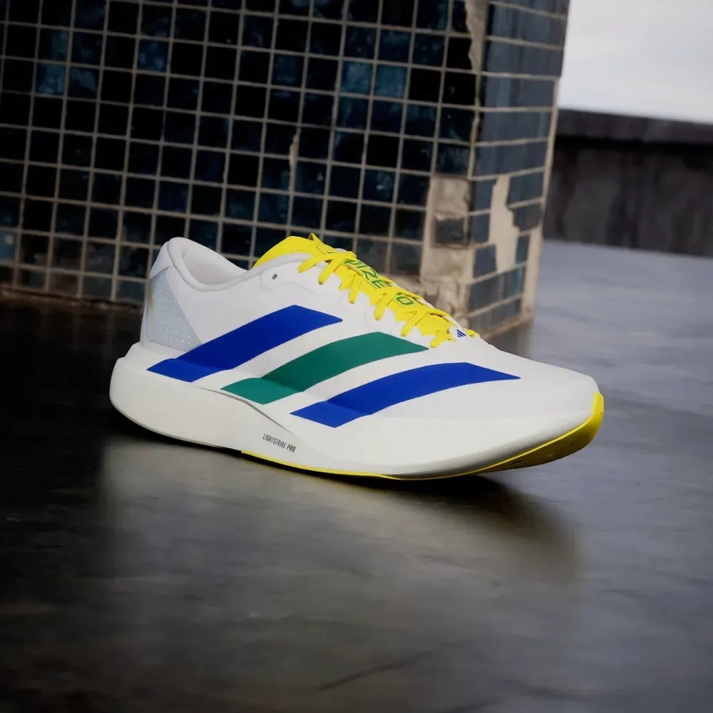 adidas Adizero Evo SL White Royal Blue Iron Metallic — 34 / 35 / 36 / 37 / 38 / 39 / 40 / 41 / 42 / 43 / 44, Novo