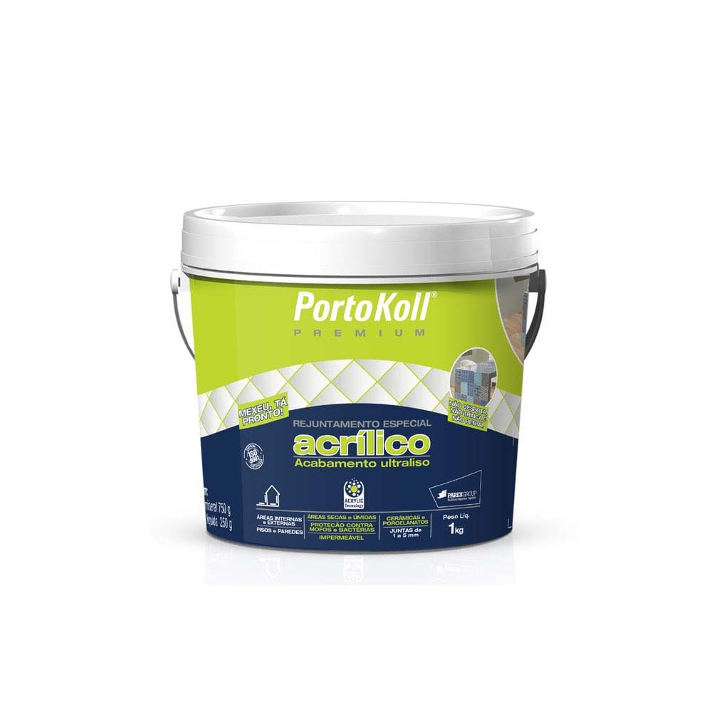 Rejunte Acrílico Branco 1kg PortoKoll