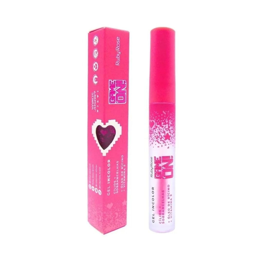 Ruby Rose - Gel Incolor Cilios + Sobrancelhas Game On