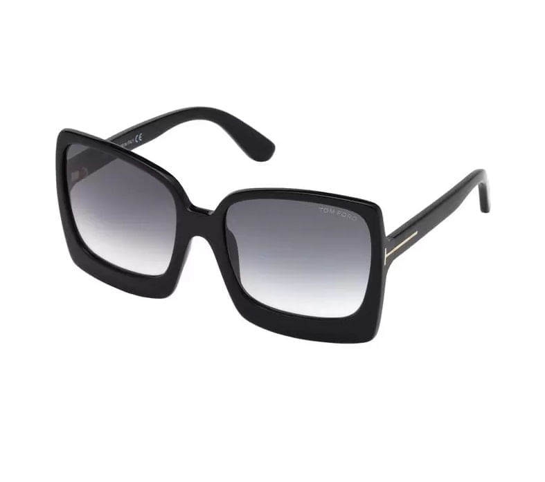 Óculos de sol Tom Ford, modelo FT0617, cor 01B, tamanho 60