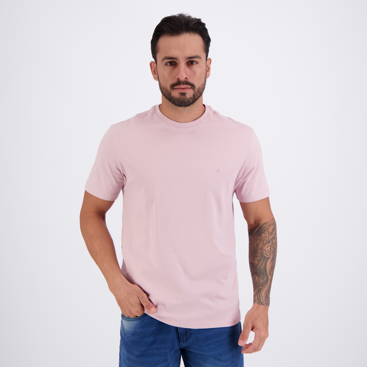 Camiseta Aramis Basica Rosa Seco