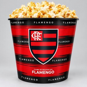 Balde Pipoca Flamengo Time Torcedor Mengão Original