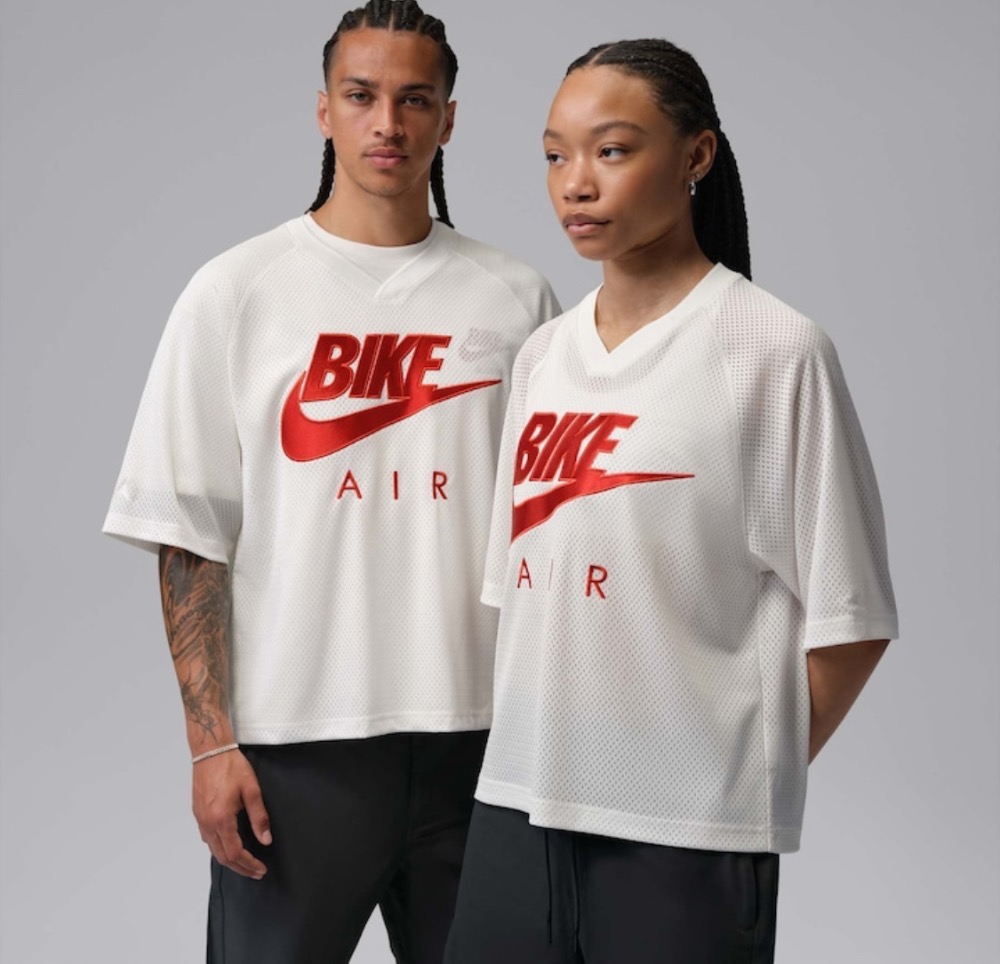 Nigel Sylvester x Air Jordan Camiseta Bike Jersey White — P, Novo