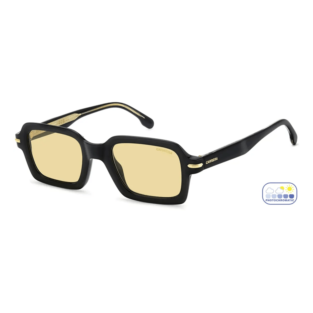 Foto 2 de Óculos de Sol Carrera 358/S Masculino Retangular Acetato Preto