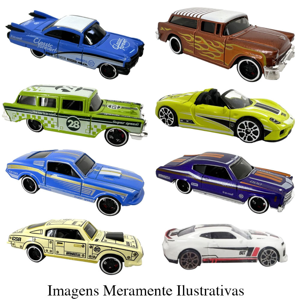 Foto 2 de Kit C/10 Mini Veículos Die Cast Garagem S/a - Sortidos