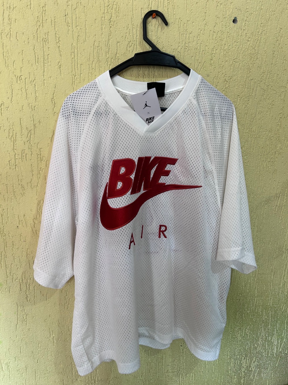 Nigel Sylvester x Air Jordan Camiseta Bike Jersey White — G, Novo