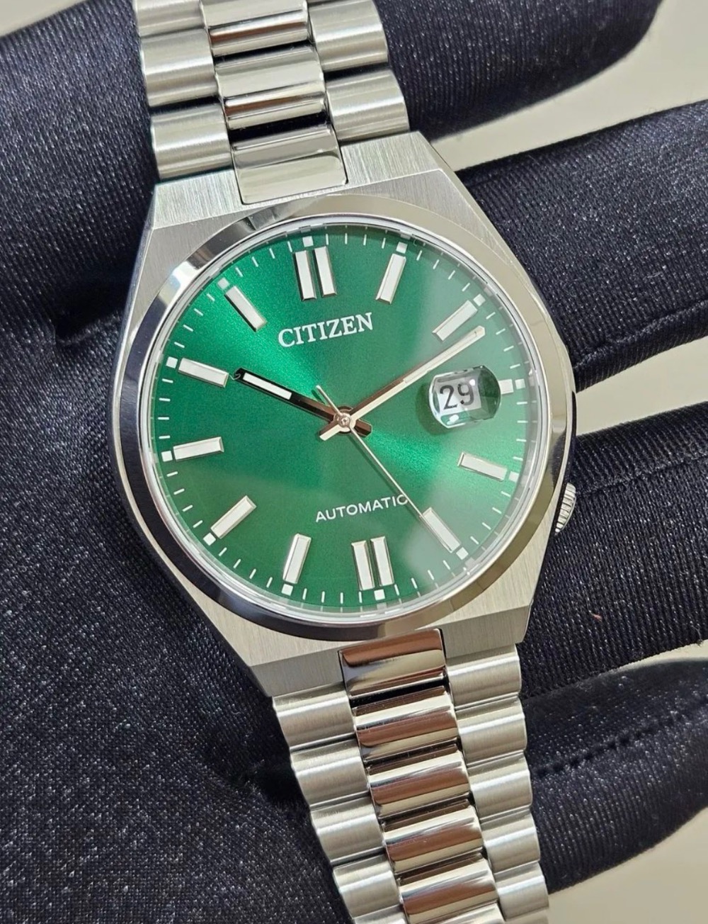 Relógio Citizen Tsuyosa Automatic Sapphire Green 40 mm — Único, Novo