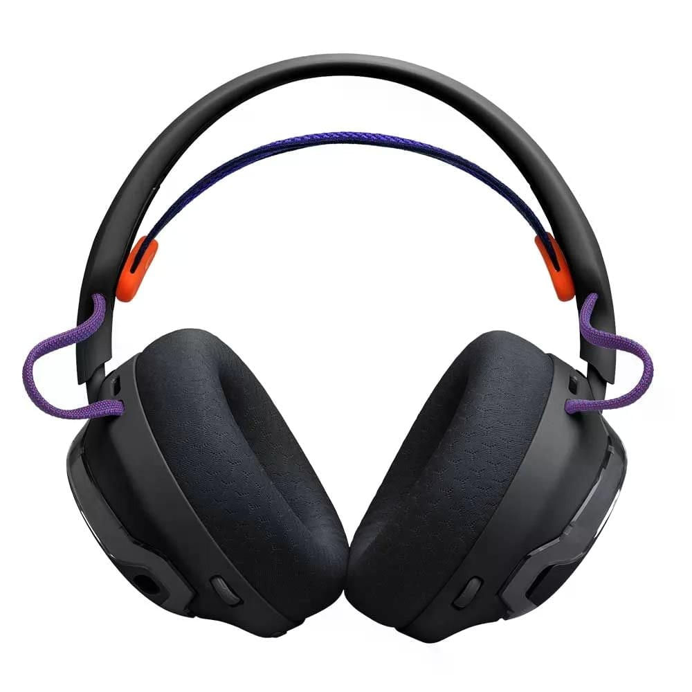 Headset Gamer JBL Quantum 650 Preto Wireless com Microfone FlipUp, Som Imersivo e RGB para PC e PS5