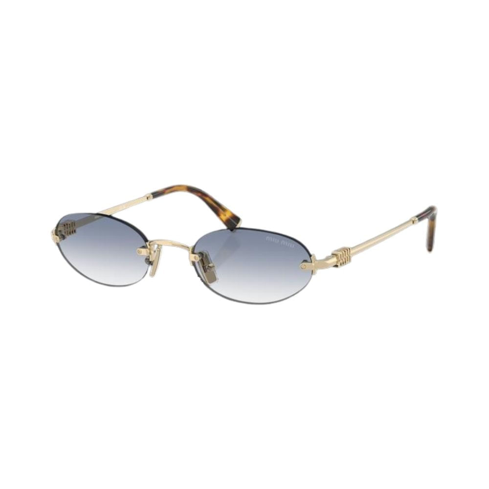 Óculos de Sol Feminino Miu Miu Sem Aro MU A54S Dourado 51