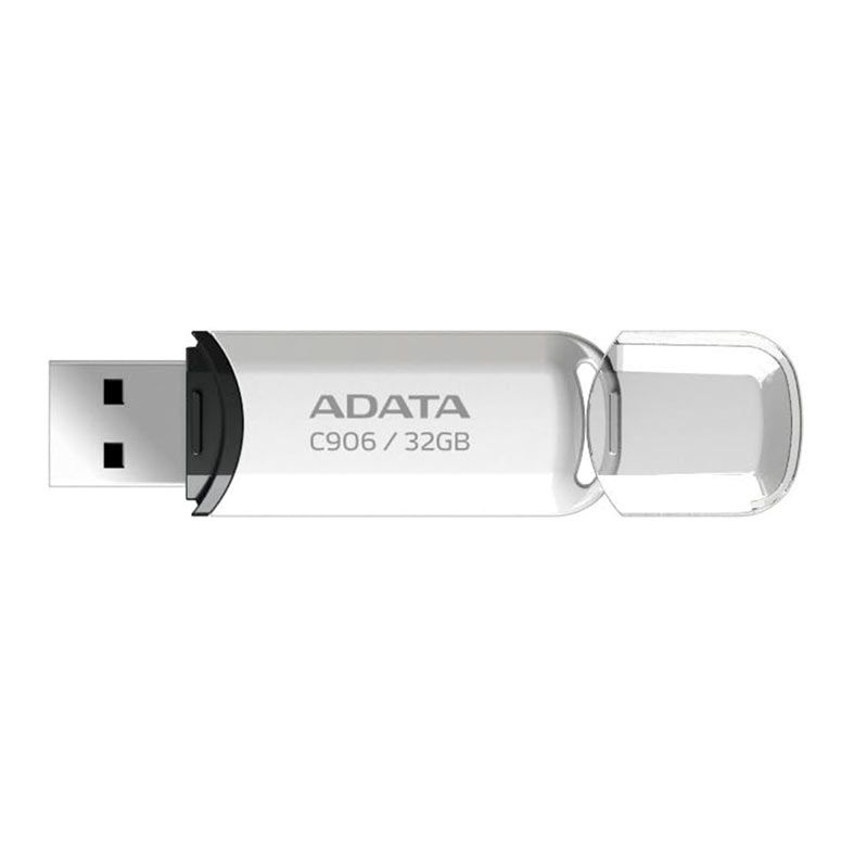 Foto 2 de Pen Drive Adata C906, 32GB, USB 2.0, Branco, AC906-32G-RWH