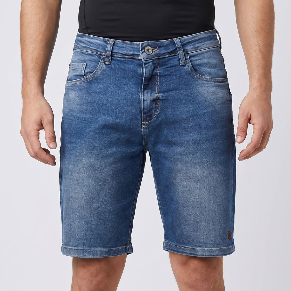 Bermuda Nicoboco Jeans Gaziantepe Marinho