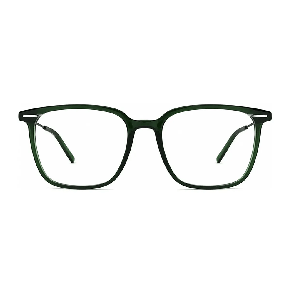 Armação para Óculos de Grau Masculino Bulget BG7202M Verde Escuro Transparente