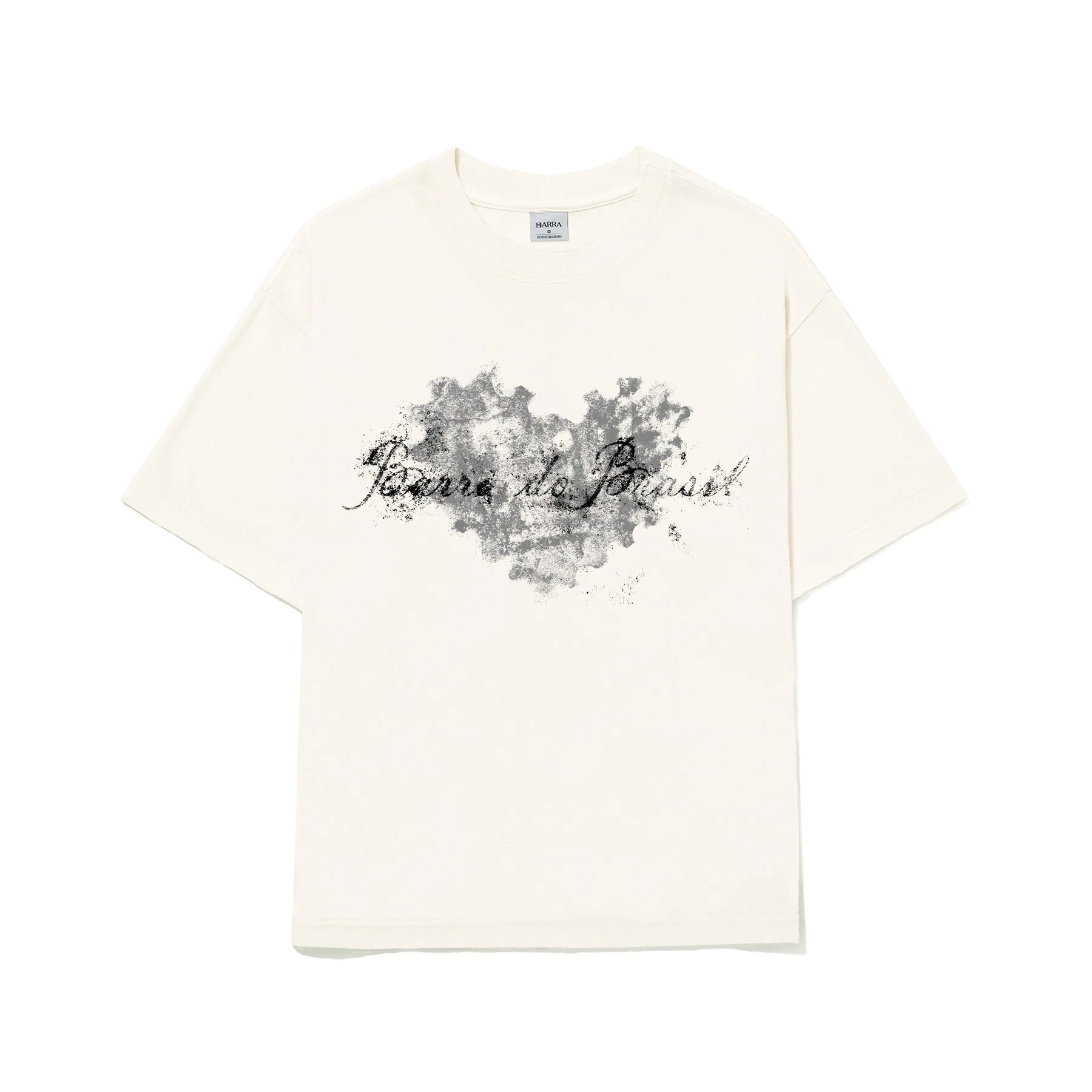 Camiseta Barra Crew Coração Remix Off White — P, Novo