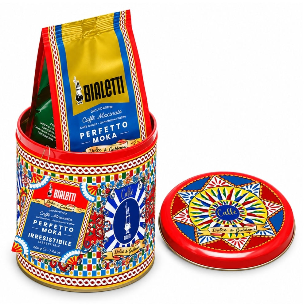 CAFÉ EM PÓ BIALETTI DOLCE & GABBANA PERFETTO CARRETO 200G COM LATA 89100101