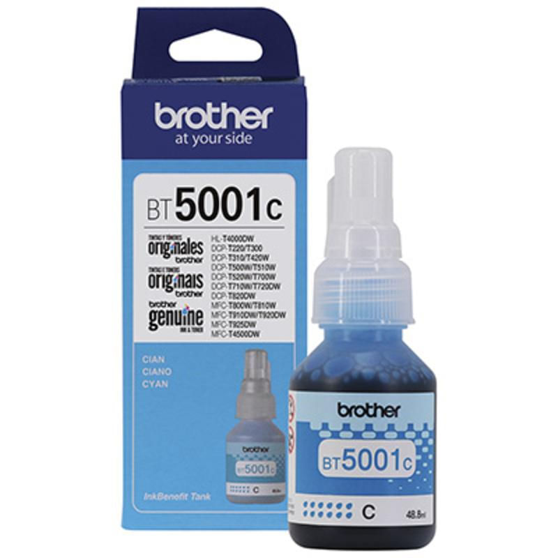 Refil de Tinta Brother BT 5001 Ciano Original