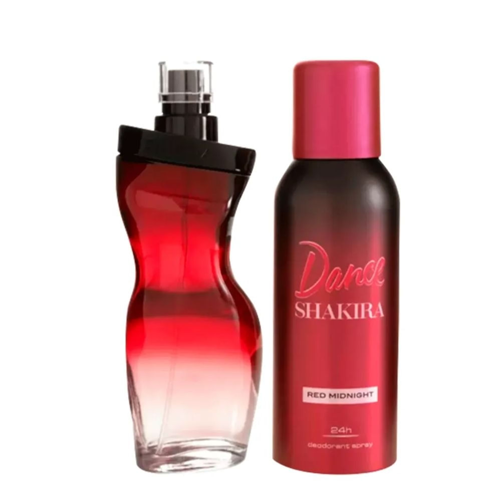 Kit Dance Red Midnight Shakira Eau de Toilette + Desodorante Feminino-80 ml