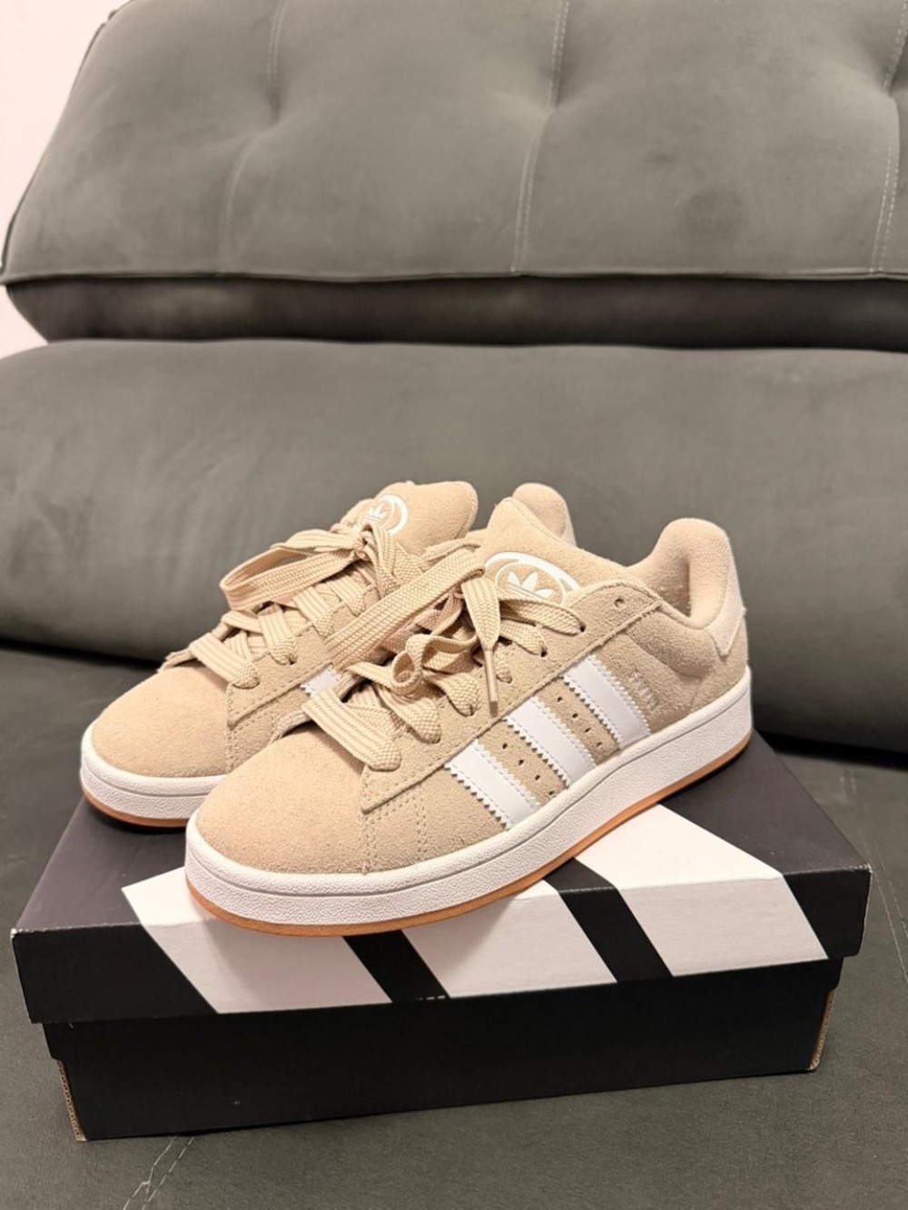 adidas Campus 00s Wonder White Cloud White Gum — 36.5, Usado