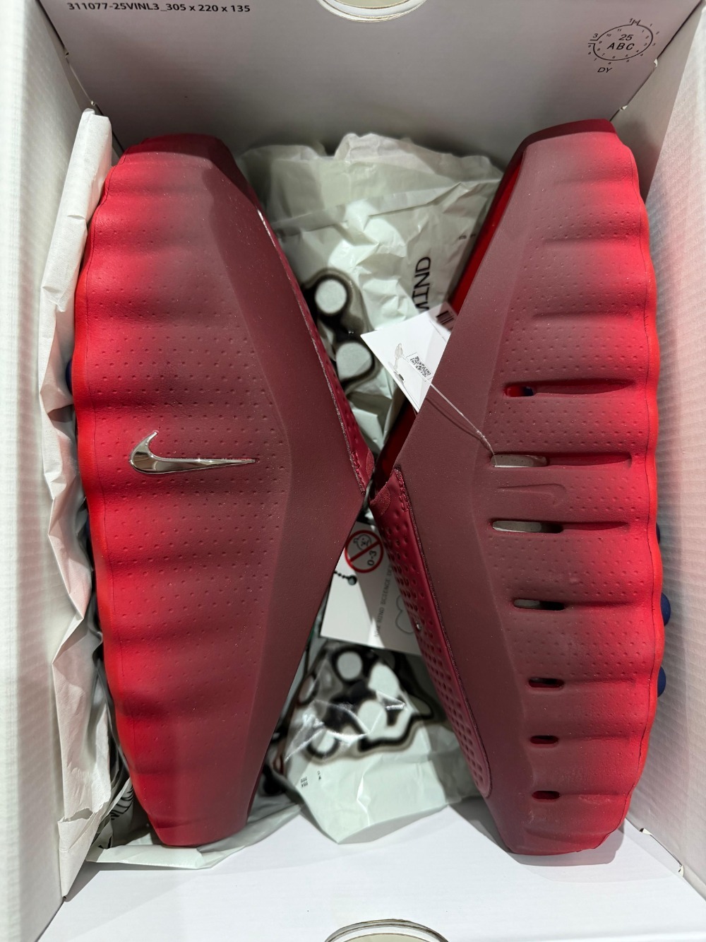 Nike Mind 001 Slide Team Red University Red — 39.5, Novo