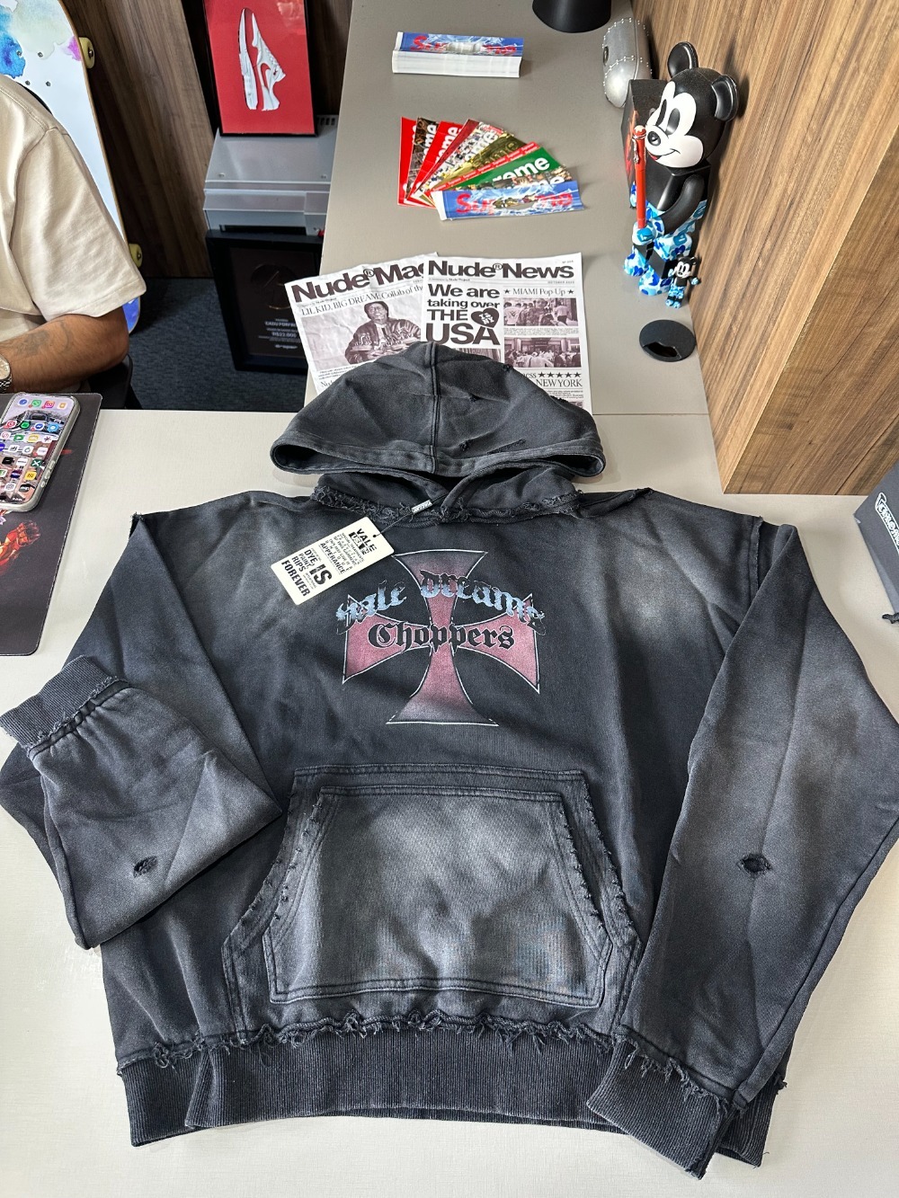 Moletom Vale Lives Forever Chopper Pullover Black — XG, Novo