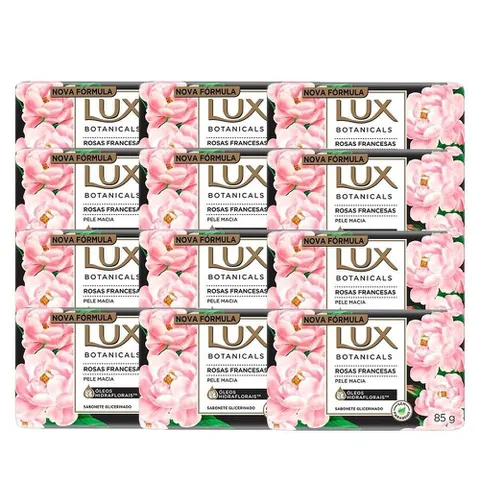 Kit 12 Sabonetes Lux Botanicals Rosas