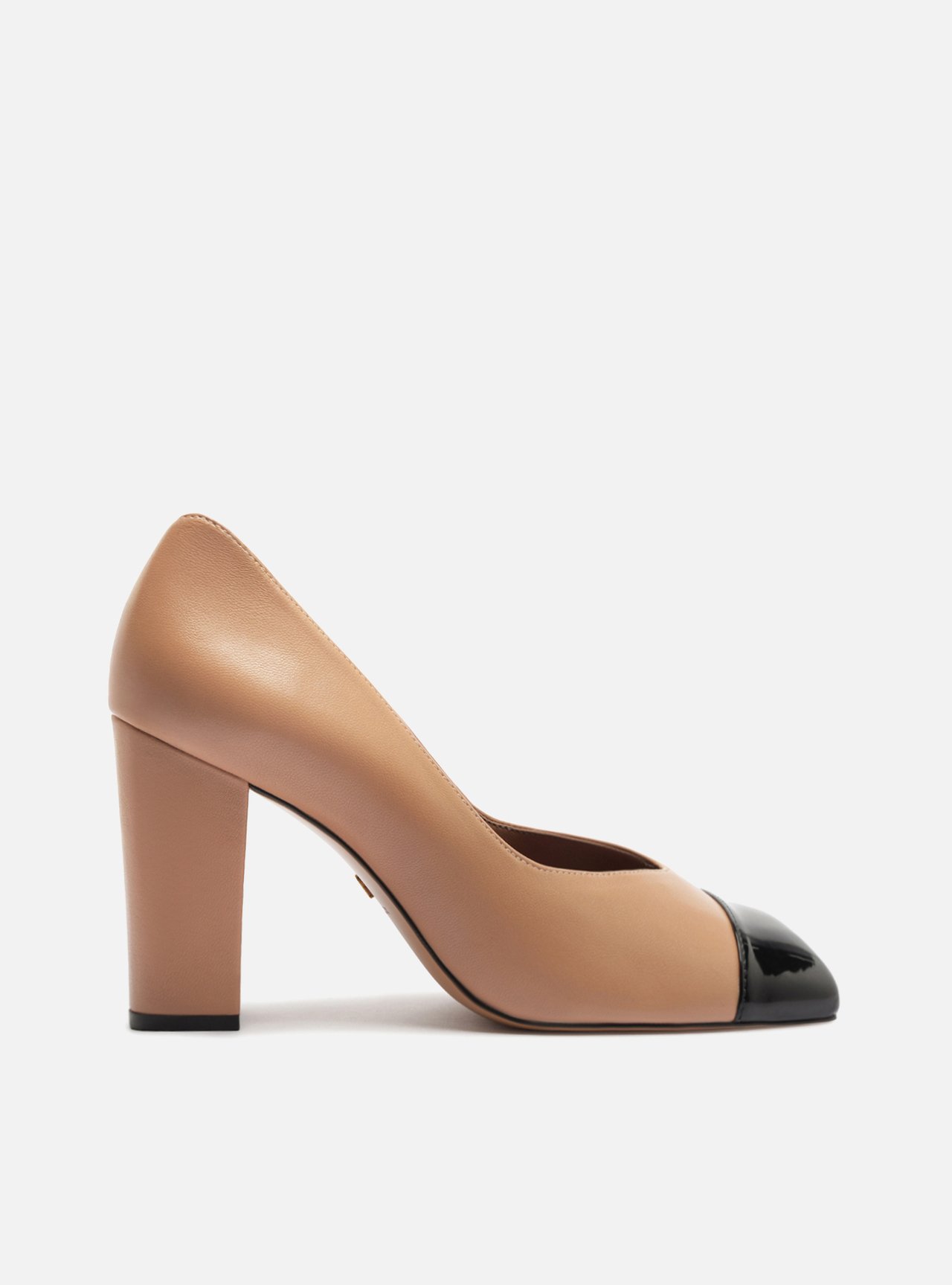 Scarpin Margot Nude Salto Bloco