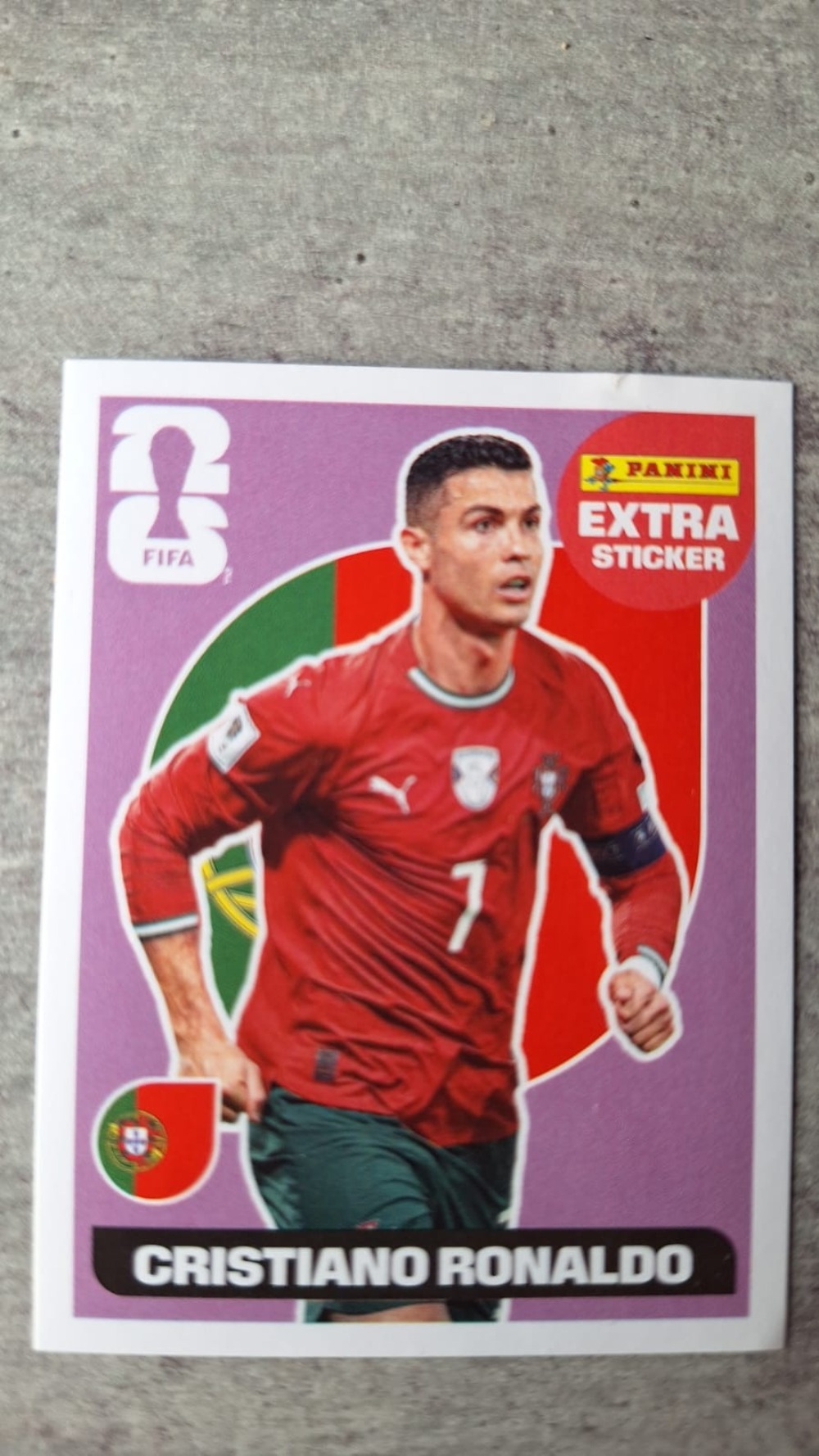 Figurinha Panini Cristiano Ronaldo Roxo Legend FIFA World Cup 2026 — Near Mint, Novo