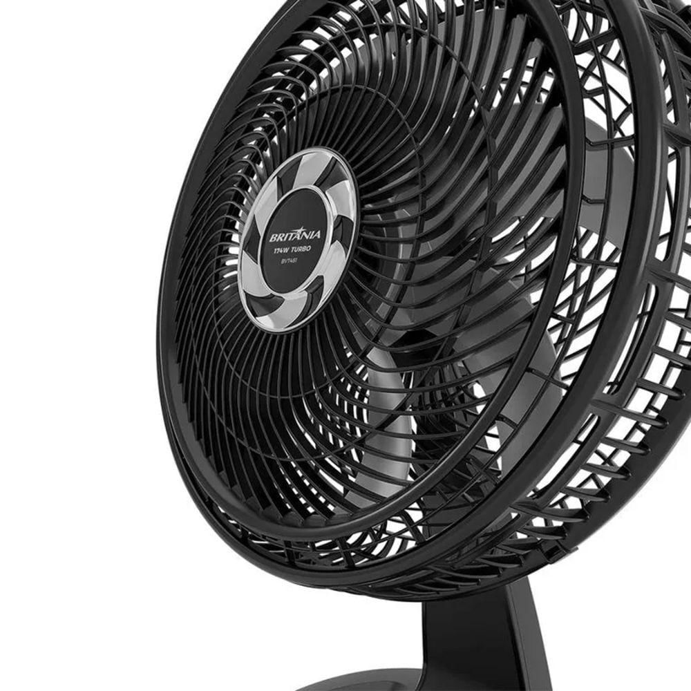 Foto 5 de Ventilador de Mesa e Parede Britânia 40cm 8 Pás Preto BVT481 220V