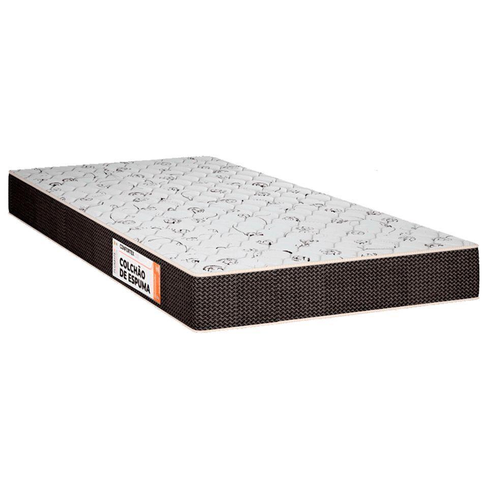 Colchão Solteiro Espuma D20 Confortex (88x188x12) - Plumatex
