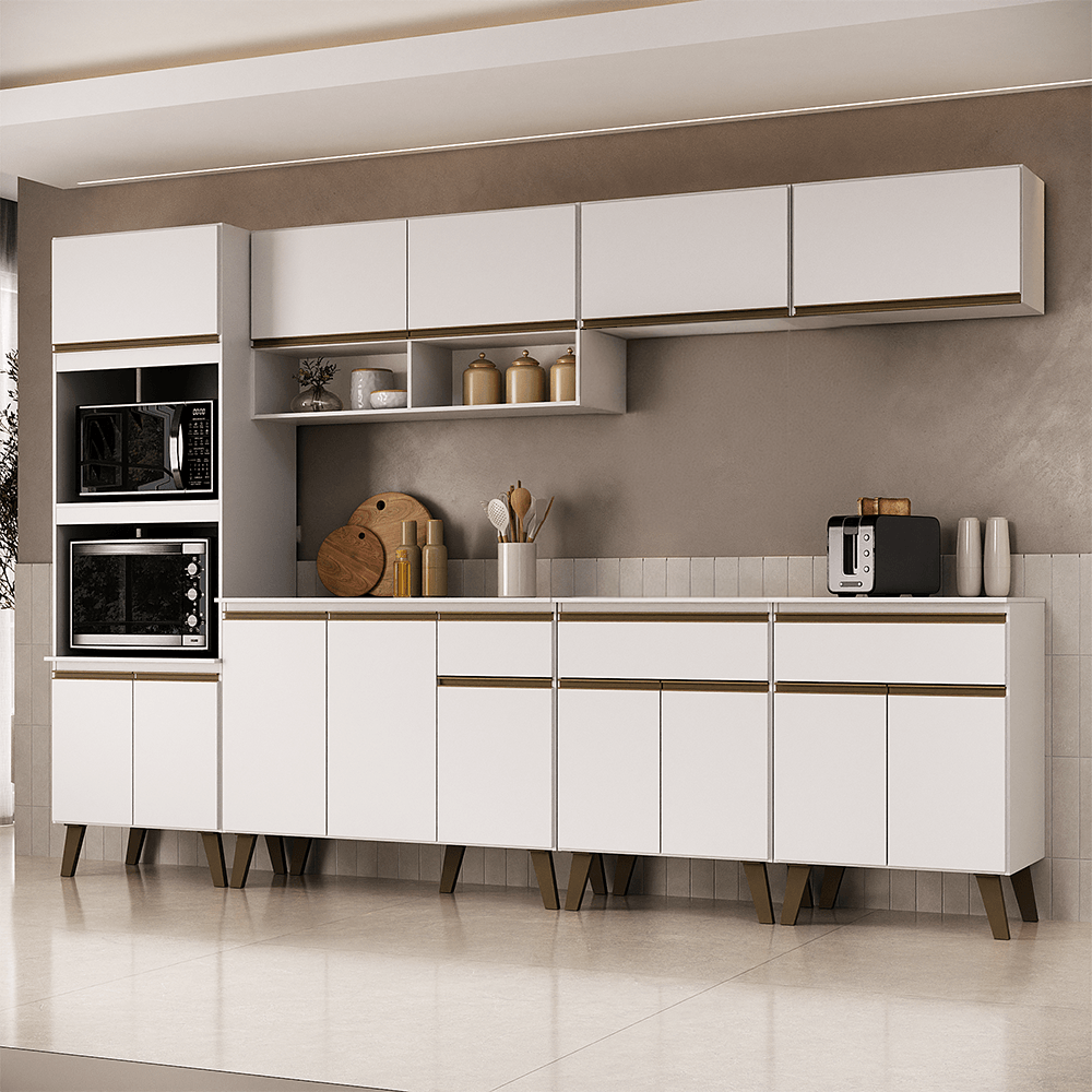 Armário de Cozinha Completa Atlanta Walker Carraro Branco
