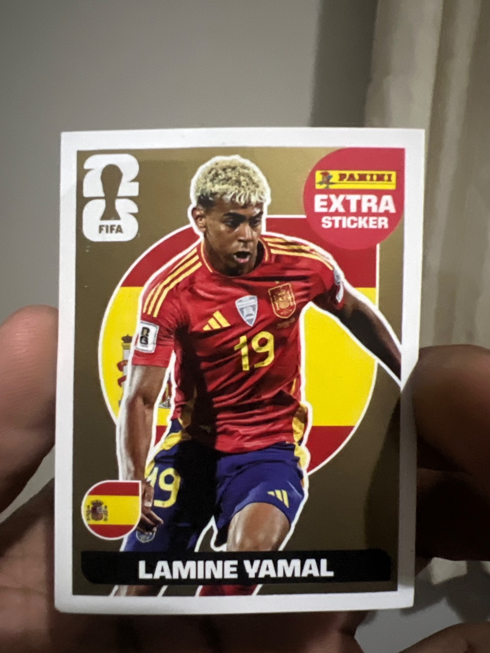 Figurinha Panini Lamine Yamal Legend Ouro FIFA World Cup 2026 — TAG 10 Pristine, Novo