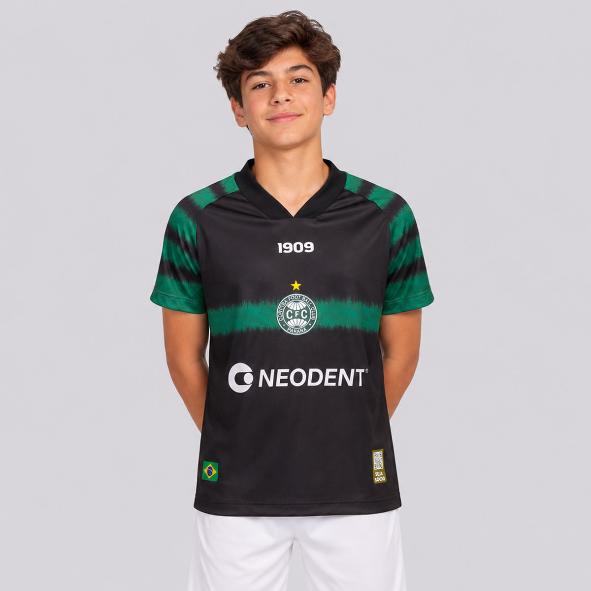 Camisa 1909 Sports Coritiba Goleiro I 2023 Juvenil Jogador