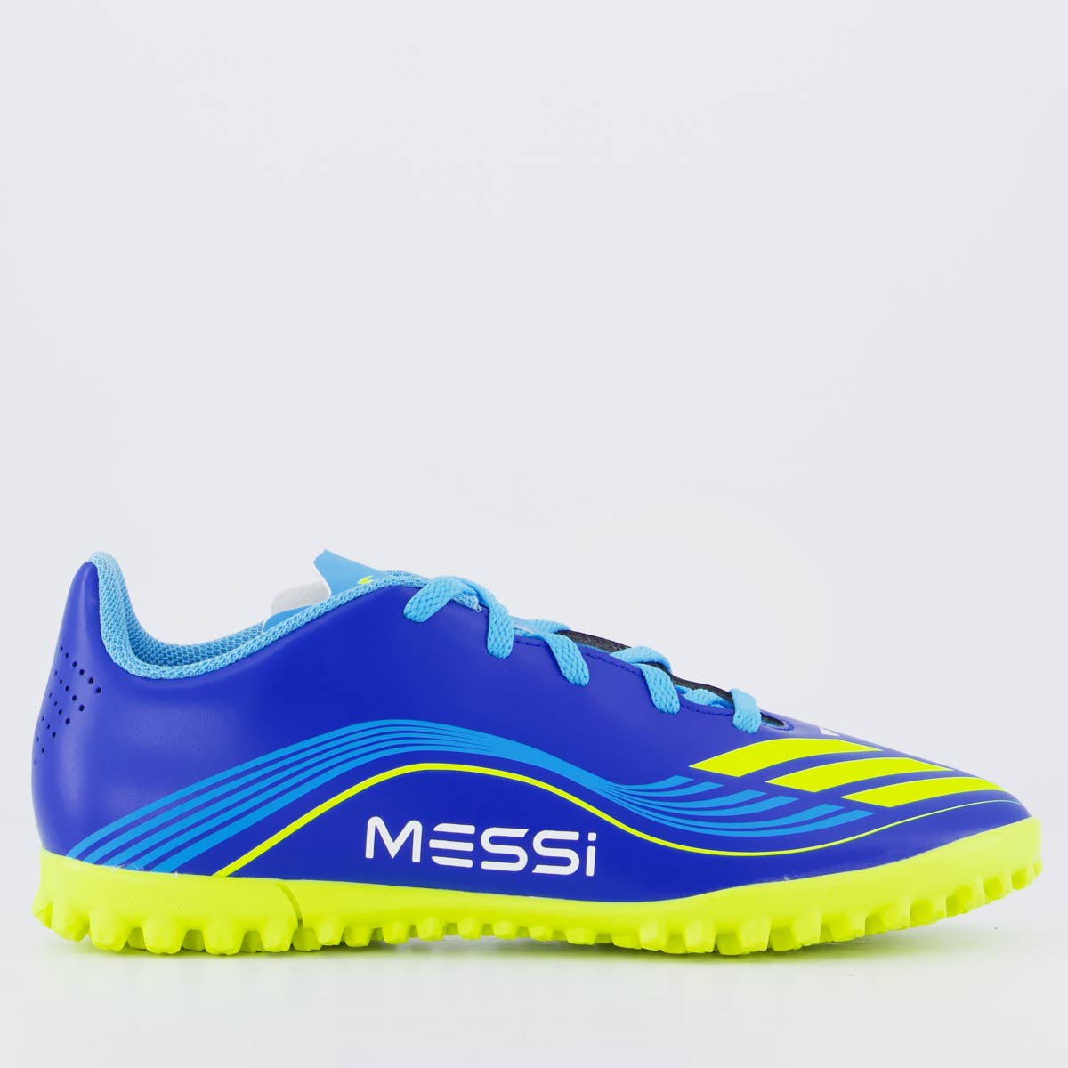 Chuteira Adidas F50 Messi Club Society Juvenil Azul