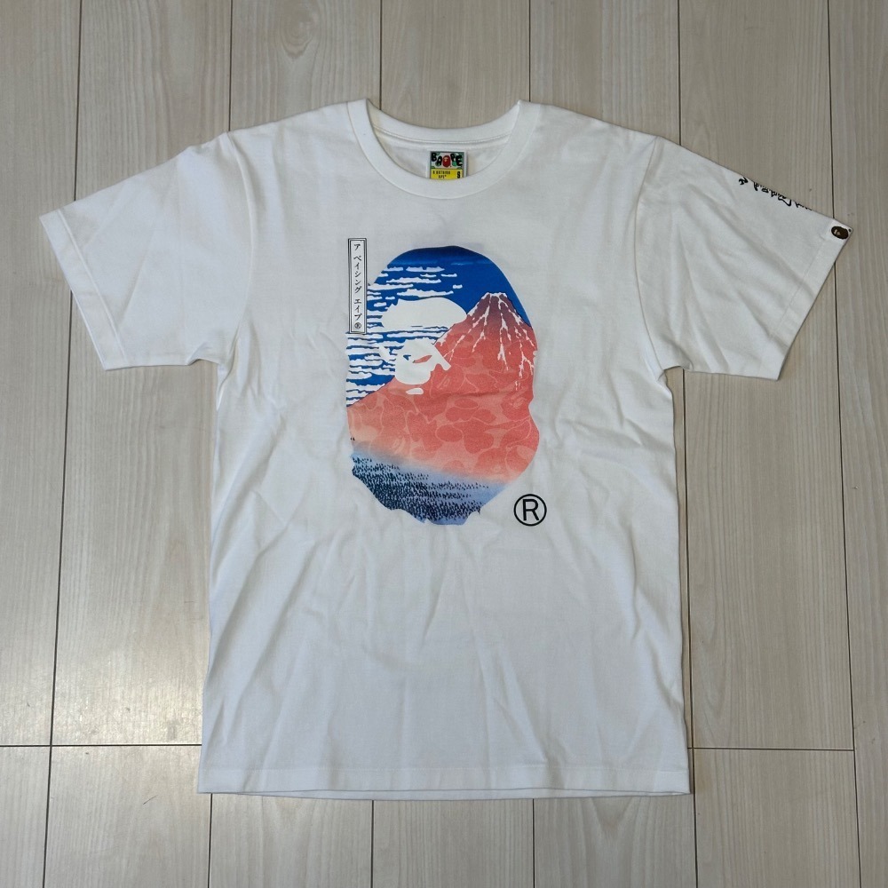 Ukiyo-E x BAPE Camiseta Ape Head 2 White — M, Novo
