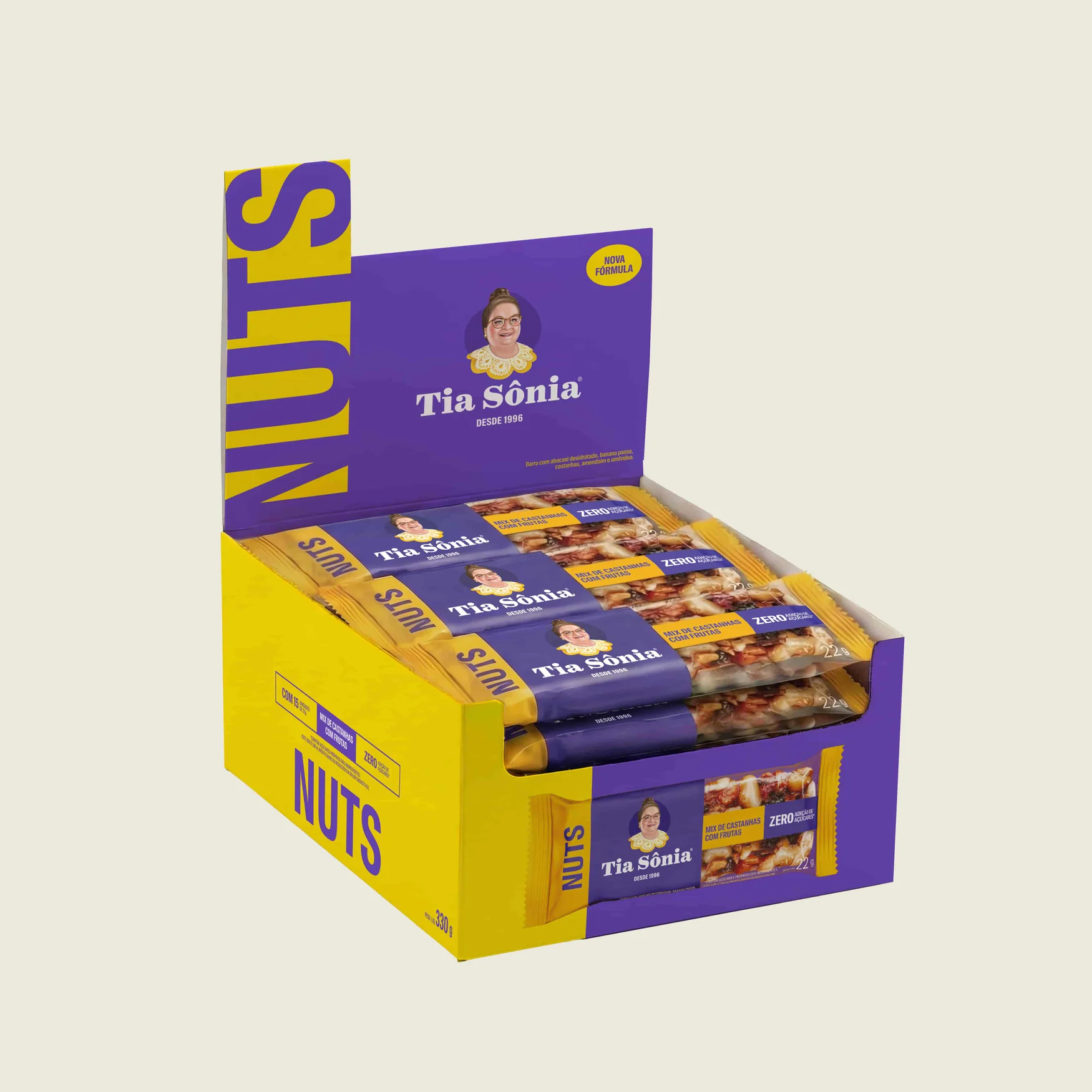 Barras Nuts Mix de Castanhas 15 Unidades 22g