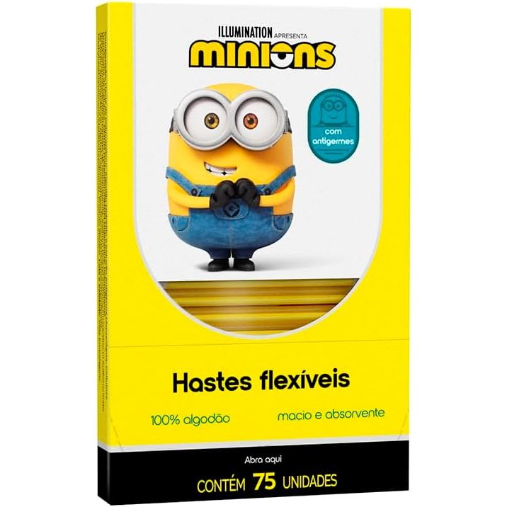 Hastes Flexíveis Cremer Minions Com 75 Unidades