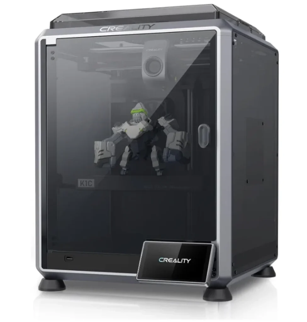 Impressora 3D Creality K1C – 600 mm/s, Câmera Al de Alta velocidade, Extrusora de Acionamento Direto de Metal, Nivelamento Automático, Adequado Para Filamentos De Fibra De Carbono