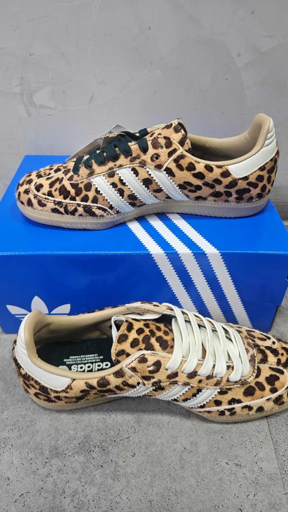 adidas Samba OG Leopard Magic Beige — 34 / 37, Novo