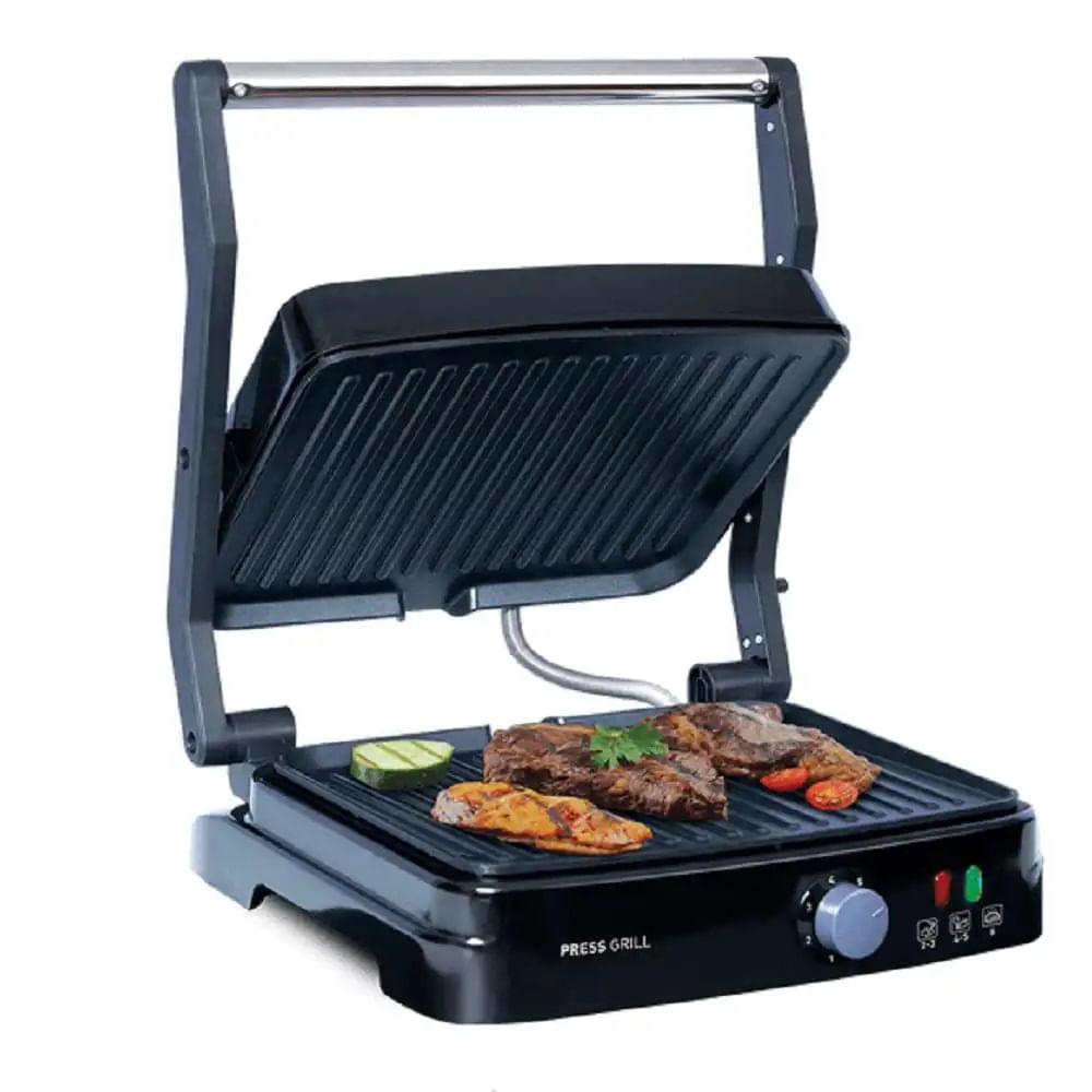 Grill Mallory Asteria Preto e Inox - 127 Volts 110