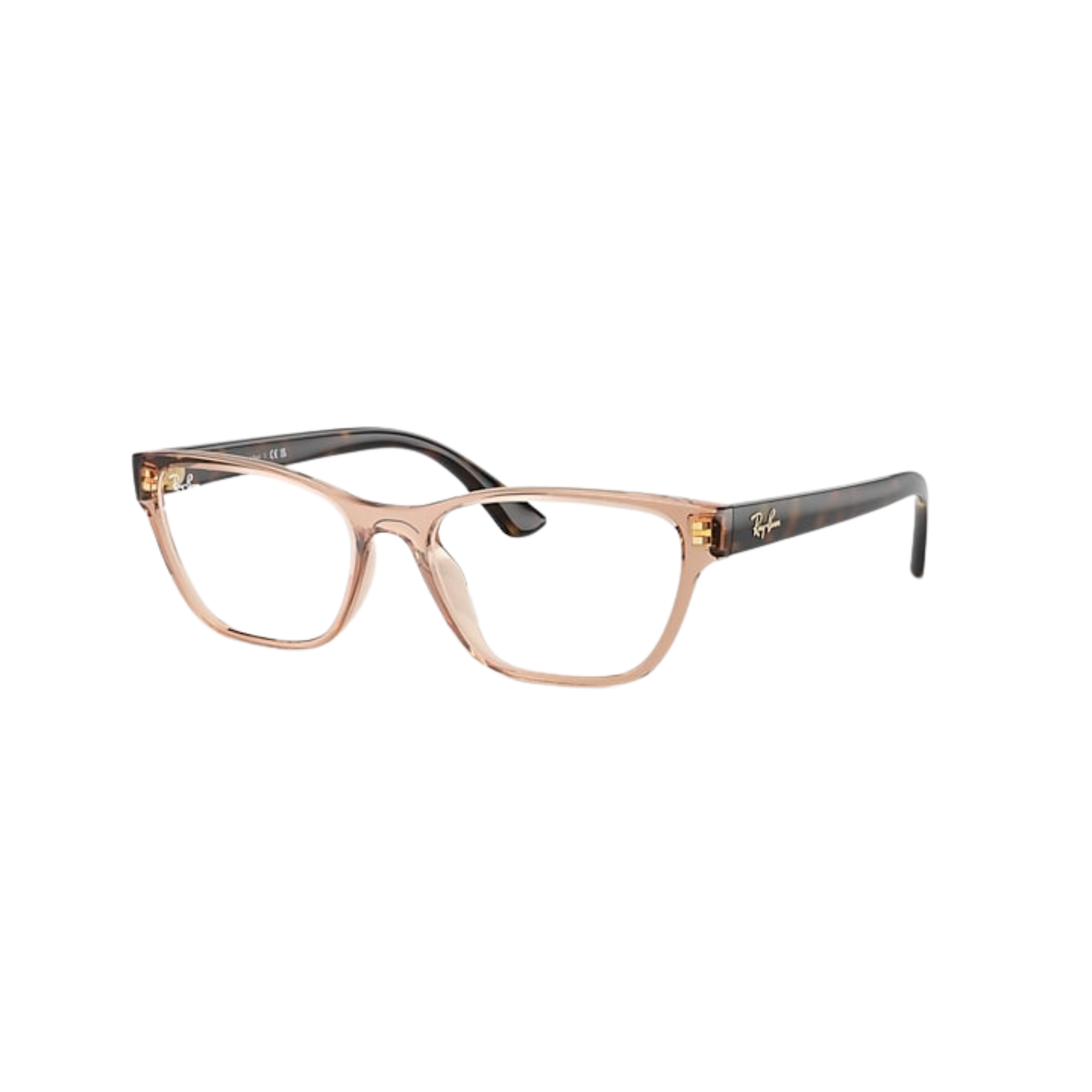 Armação de Óculos de Grau Feminina Retangular Ray-Ban RX7252L Caramelo