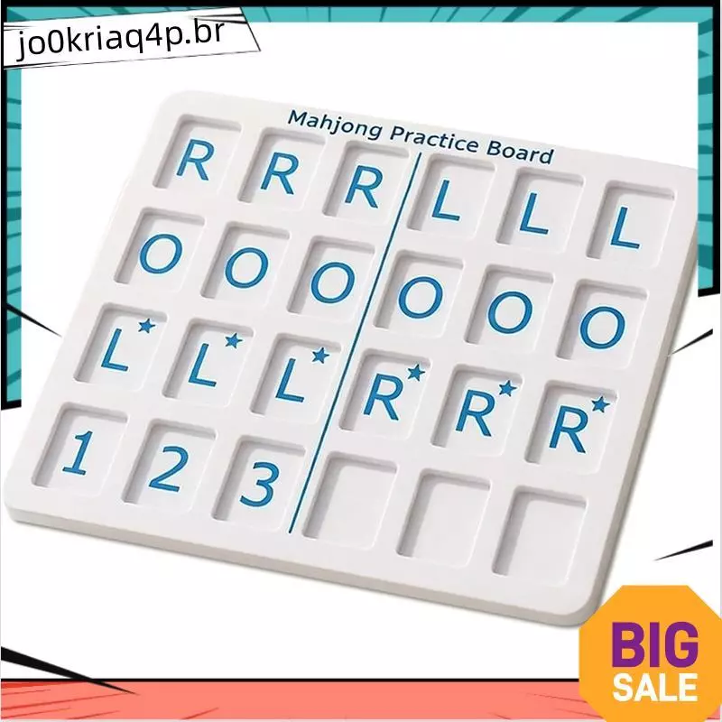 Placa De Acessórios Para Prática De Mahjong Com 24 Slots-Impressa Em 3D Solo E Viagens
