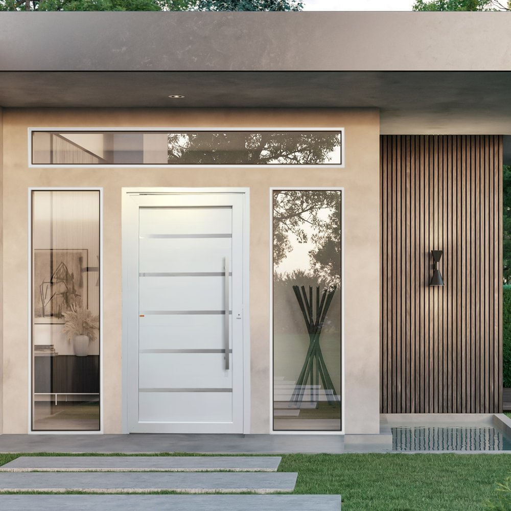 Porta Pivotante Premium PVC Tecplus100 216x130cm Esquerda Brimak