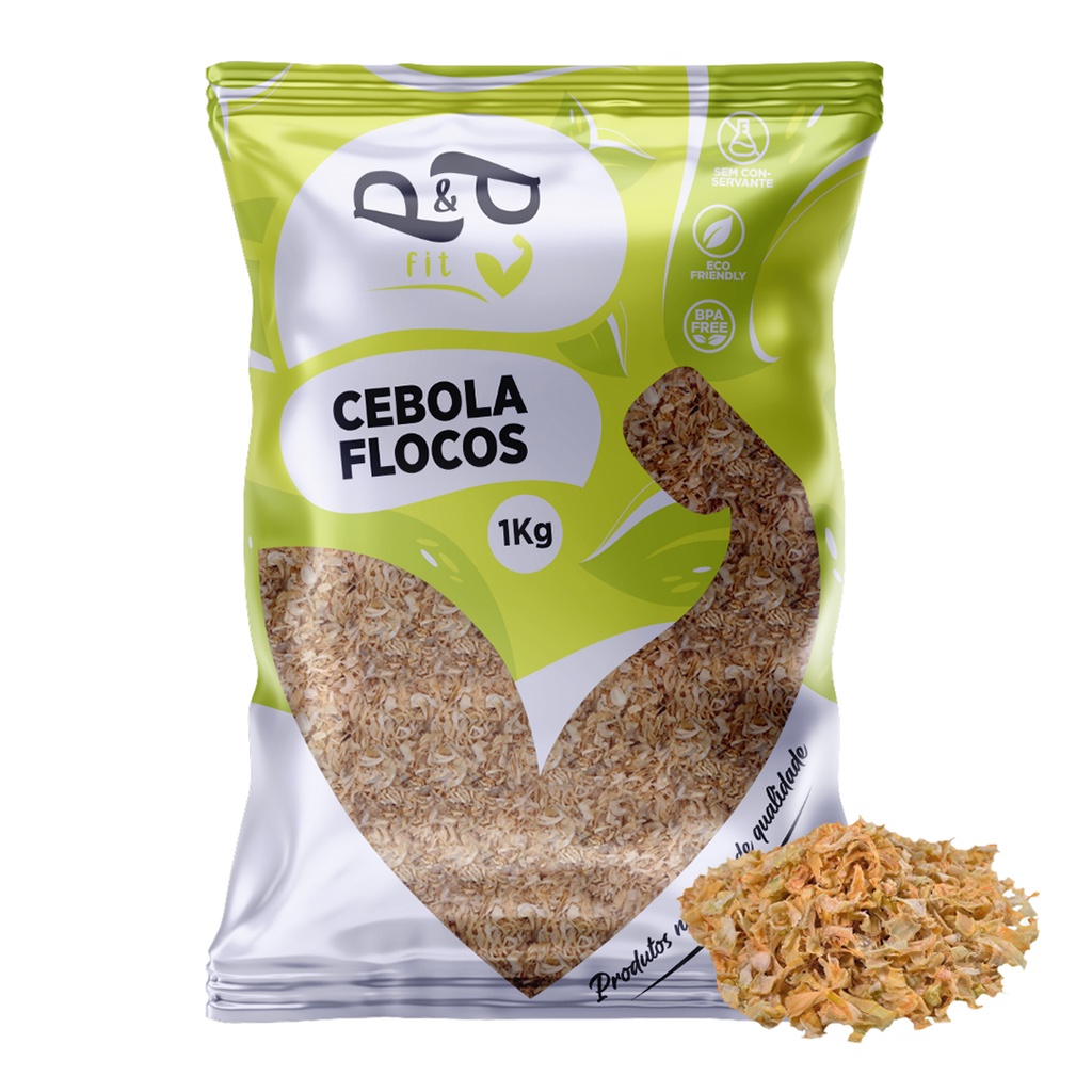 Cebola em Flocos - 1Kg - P&P