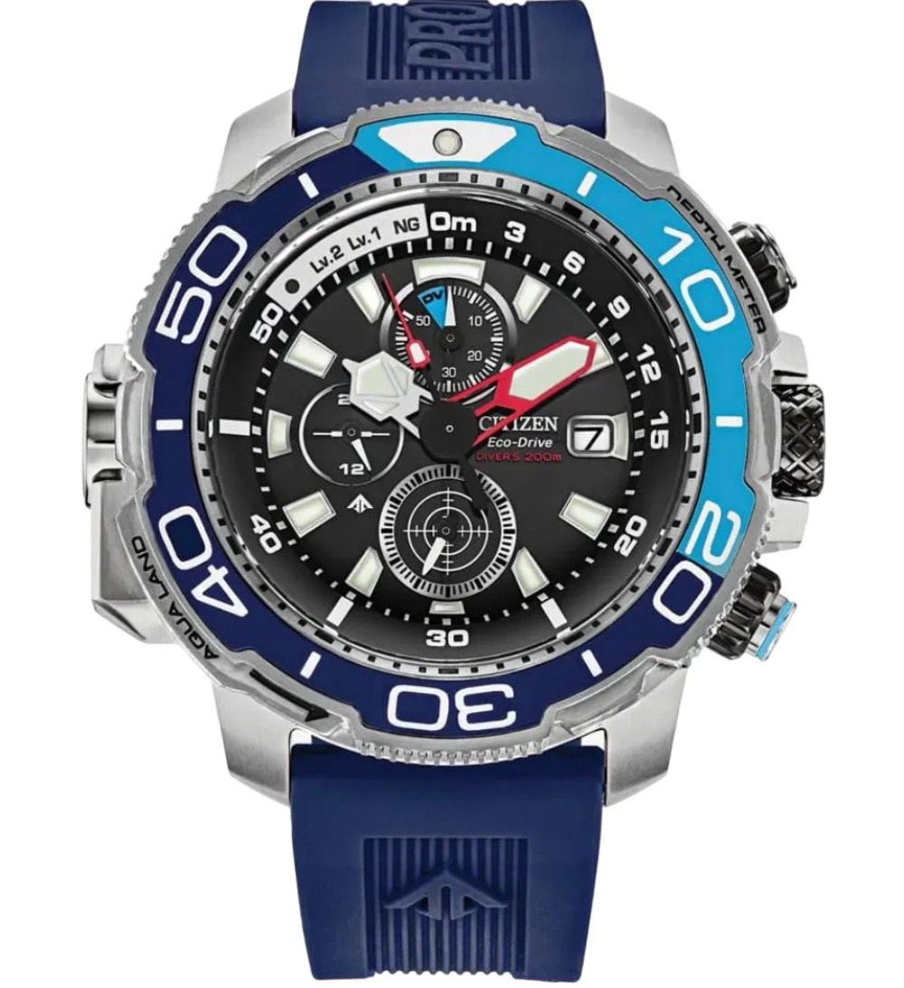 Relógio Citizen Promaster Aqualand Blue 50,4mm — Único, Novo