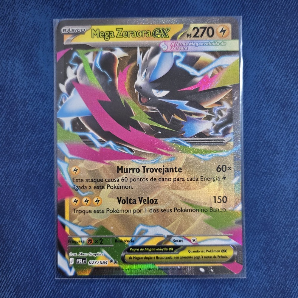 Mega Zeraora ex (27/84) Escuridão Absoluta Pokémon TCG — Near Mint, Novo