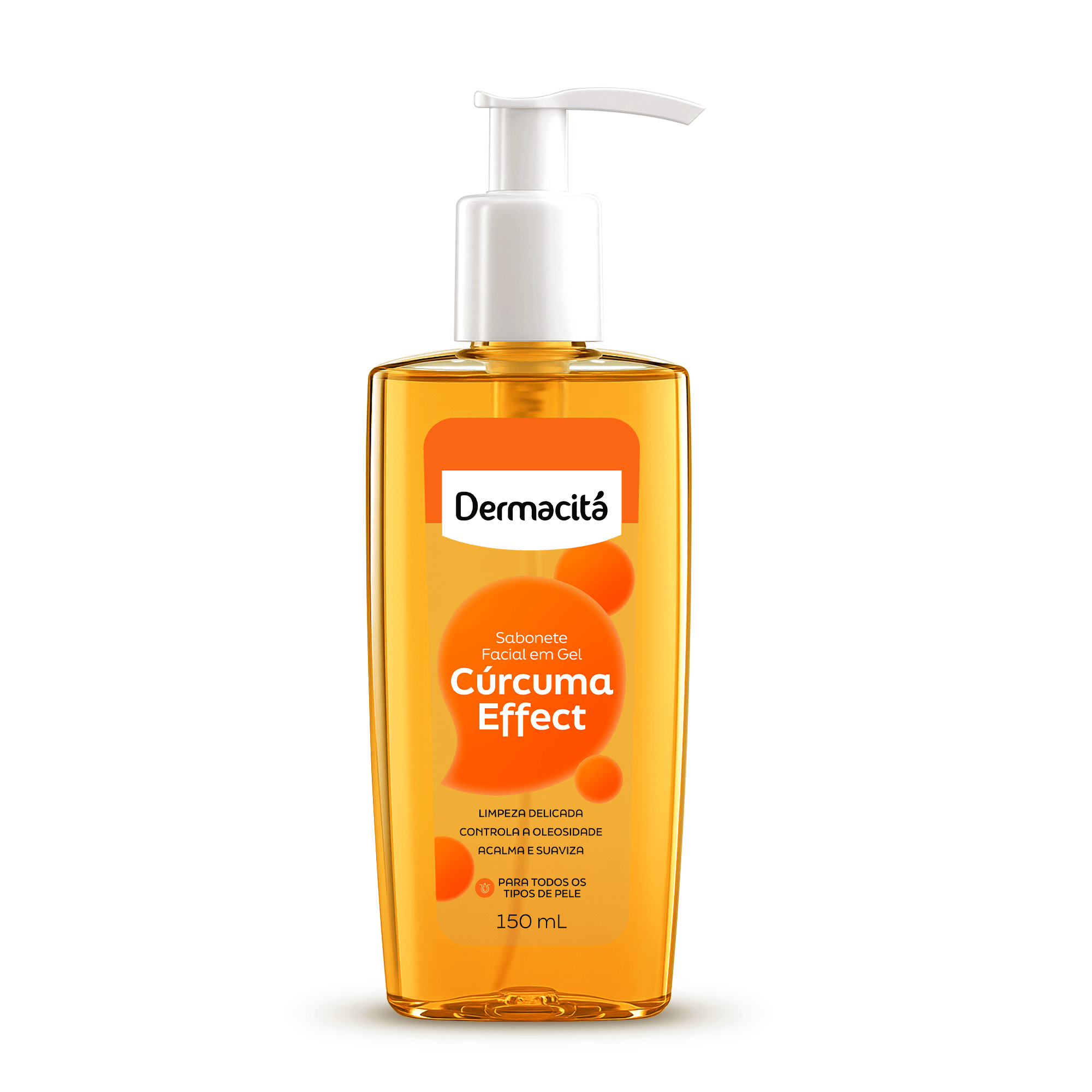 Sabonete Facial em Gel Dermacitá Cúrcuma Effect 150ml