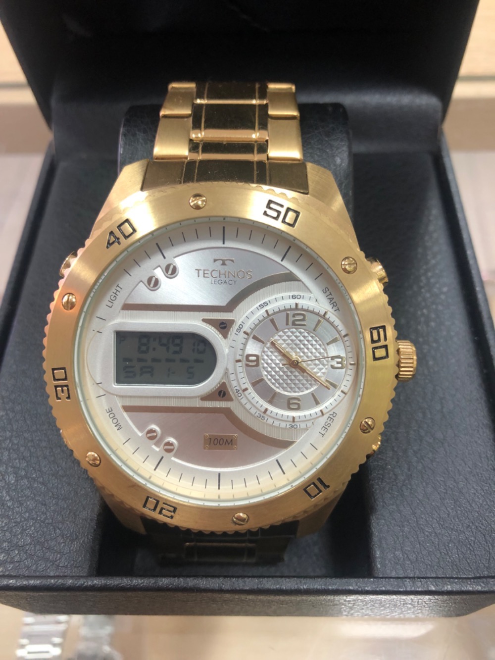 Relógio Technos Legacy Gold 56mm — Único, Novo