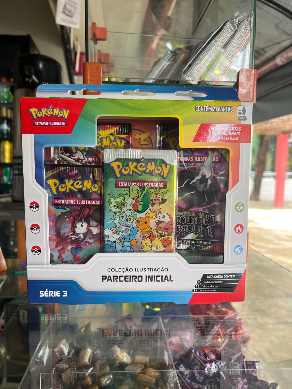 Box Coleção Parceiro Inicial Série 3 Pokémon TCG PT-BR — Único, Novo